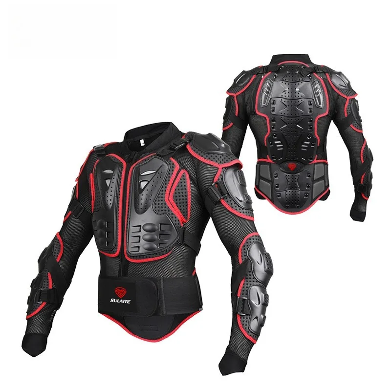黒色の落下防止サイクリング保護アーマーギア、オートバイ保護ジ - Cycling Gear Jacket のレビューと価格
