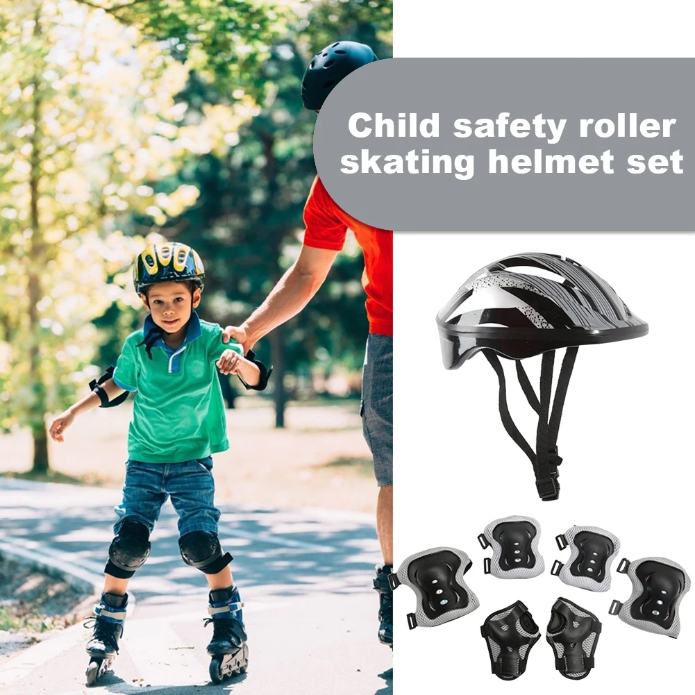 7 個の自転車スポーツ保護具セット調整可能な子供用安全スケー - Cycling Gear Padding のレビューと価格