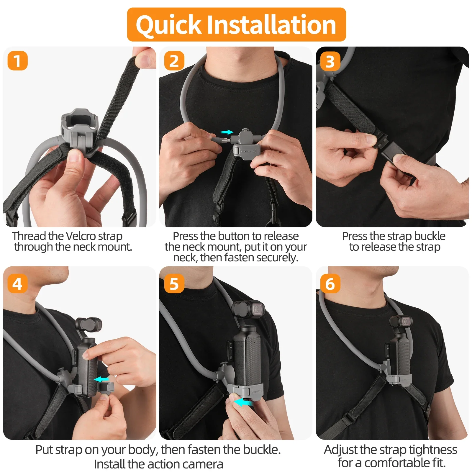 ネックカメラホルダー、ウェアラブルPOVマウント、Osmo  - Cycling Gear Bundle のレビューと価格